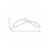 Люстра Zuma Line 19600C-BK Erda Led 1x45W 3000K-6000K 2000Lm IP20