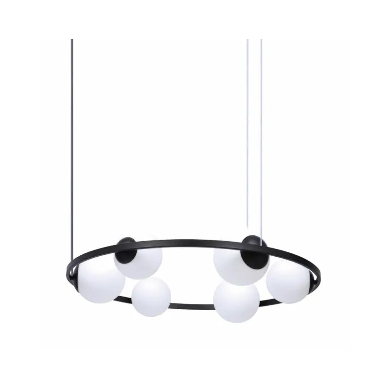 Люстра Zuma Line 5007 Orbit E27+E14 6x40W IP20 Чорна