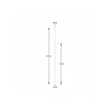 Підвісний світильник, люстра Zuma Line A8187L Nova G9 1x4W IP20 Золотий