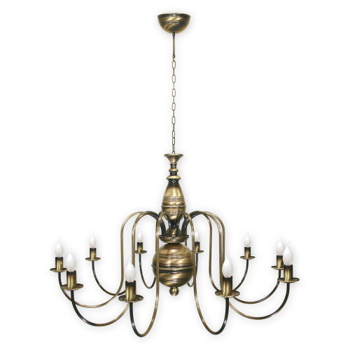 Люстра Lemir Lighting 19_10 MIDI Kandelabr Max patyna E14 10x60W IP20