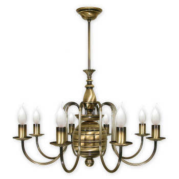 Люстра Lemir Lighting 194/W8 Kandelabr patyna E14 8x60W IP20