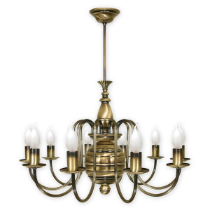 Люстра Lemir Lighting 195/W10 Kandelabr patyna E14 10x60W IP20