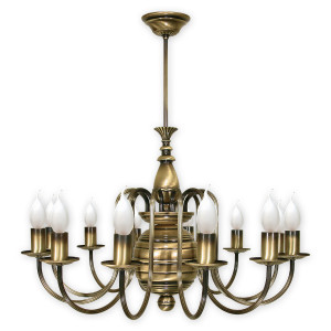 Люстра Lemir Lighting 196/W12 Kandelabr patyna E14 12x60W IP20