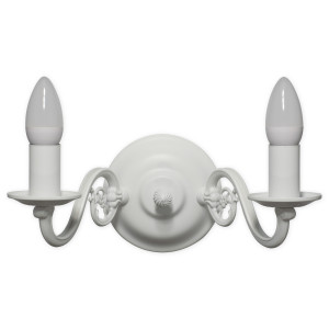 Бра Lemir Lighting 381 K2 BIA Cereus biały matowy E14 2x60W IP20