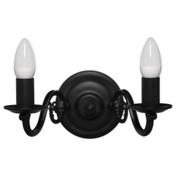 Бра Lemir Lighting 381 K2 CZA Cereus czarny matowy E14 2x60W IP20