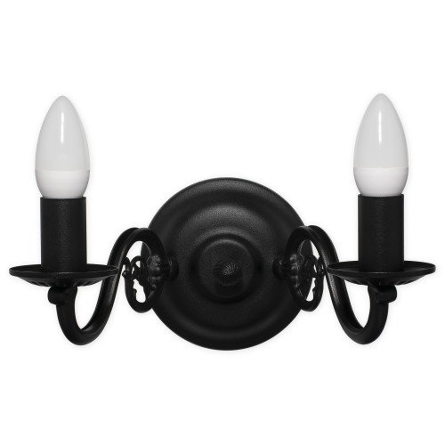 Бра Lemir Lighting 381 K2 CZA Cereus czarny matowy E14 2x60W IP20