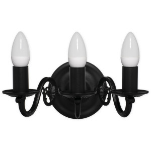 Бра Lemir Lighting 382 K3 CZA Cereus czarny matowy E14 3x60W IP20