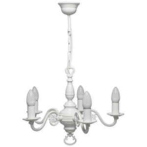 Люстра Lemir Lighting 385 W5 BIA Cereus biały matowy E14 5x60W IP20