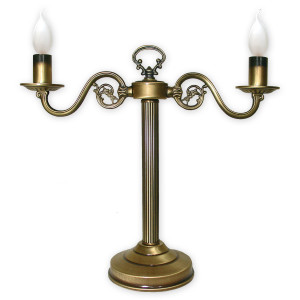 Настільна лампа Lemir Lighting 388/L2 Cereus patyna E14 2x60W IP20