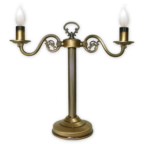 Настільна лампа Lemir Lighting 388/L2 Cereus patyna E14 2x60W IP20