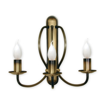 Бра Lemir Lighting 392/K3 Korona patyna E14 3x60W IP20