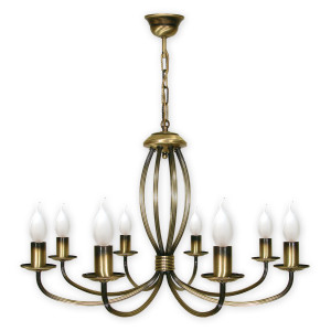 Люстра Lemir Lighting 397/W8 Korona patyna E14 8x60W IP20