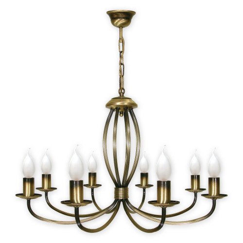 Люстра Lemir Lighting 397/W8 Korona patyna E14 8x60W IP20