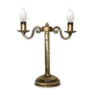 Настільна лампа Lemir Lighting O1008/L2 Prima patyna E14 2x60W IP20