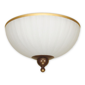 Світильник стельовий Lemir Lighting O1481 BR Flex brązowy + zdobienie złotem E27 2x60W IP20