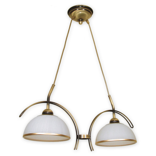 Люстра підвісна Lemir Lighting O1482 PAT Flex patyna E27 2x60W IP20