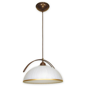 Підвісна люстра Lemir Lighting O1487 BR Flex brązowy + zdobienie złotem E27 1x60W IP20