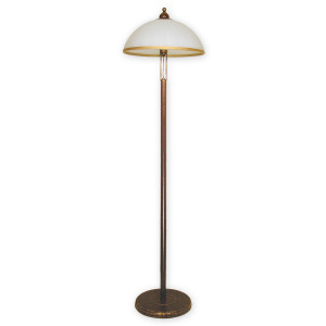 Торшер Lemir Lighting O1489 BR Flex brązowy + zdobienie złotem E27 1x60W IP20