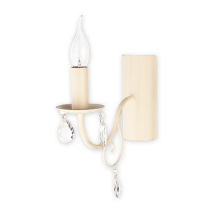 Бра Lemir Lighting O1950 AB Velio antyczna biel E14 1x60W IP20