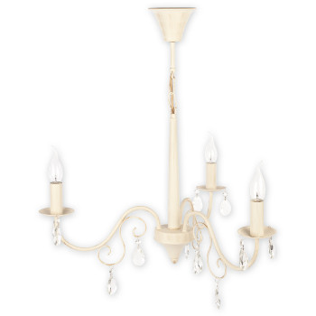 Люстра Lemir Lighting O1953 AB Velio antyczna biel E14 3x60W IP20