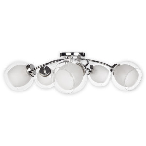Люстра стельова Lemir Lighting O2045 P5 CH Dexy chrom E27 5x60W IP20