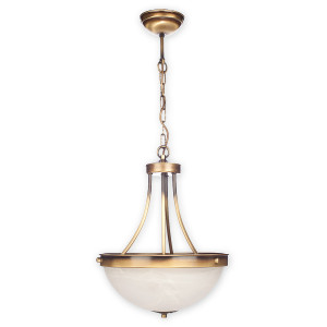 Підвісна люстра Lemir Lighting O2122 W2 PAT Arkadia patyna E27 2x60W IP20