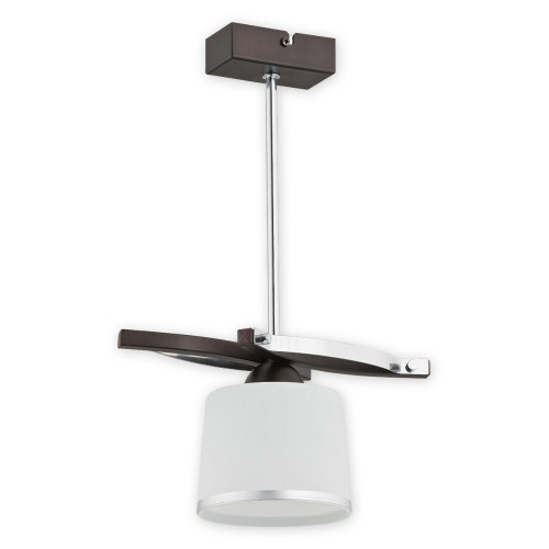 Підвісна люстра Lemir Lighting O2281 W1 RW Astred rdza wenge + chrom E27 1x60W IP20