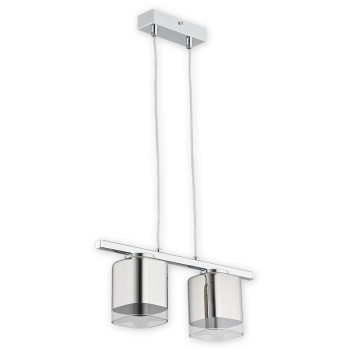 Люстра підвісна Lemir Lighting O2312 W2 CH Savia chrom E27 2x60W IP20