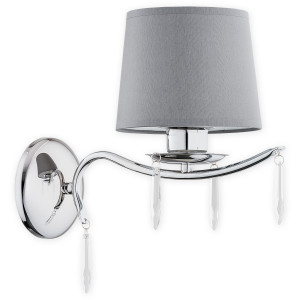 Бра Lemir Lighting O2480 K1 CH Agila chrom E27 1x60W IP20