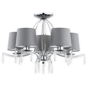 Люстра Lemir Lighting O2485 W5 CH Agila chrom E27 5x60W IP20