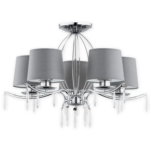 Люстра Lemir Lighting O2485 W5 CH Agila chrom E27 5x60W IP20