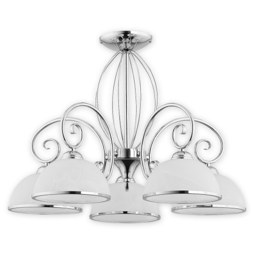 Люстра Lemir Lighting O2495 W5 CH Indra chrom E27 5x60W IP20