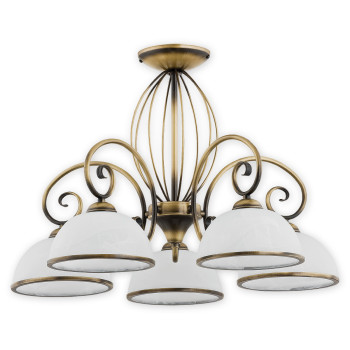 Люстра Lemir Lighting O2495 W5 PAT Indra patyna E27 5x60W IP20