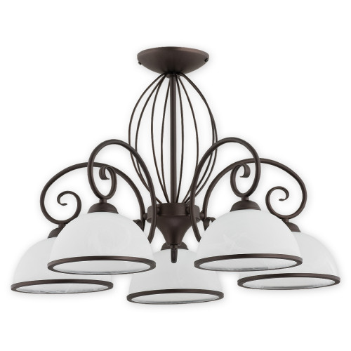 Люстра Lemir Lighting O2495 W5 RW Indra rdza wenge E27 5x60W IP20