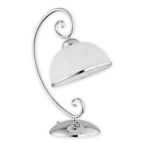 Настільна лампа Lemir Lighting O2498 L1 CH Indra chrom E27 1x60W IP20