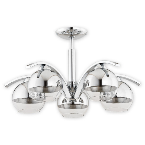 Люстра Lemir Lighting O2525 W5 CH Leo chrom E27 5x60W IP20