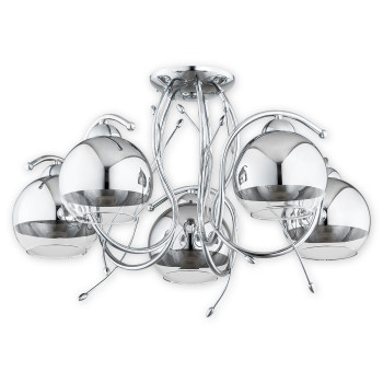 Люстра Lemir Lighting O2535 W5 CH Trama chrom E27 5x60W IP20
