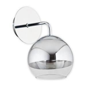 Бра Lemir Lighting O2540 K1 CH Colours chrom + przezroczysty E27 1x60W IP20