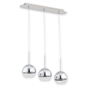 Люстра підвісна Lemir Lighting O2543 W3 CH Colours chrom + przezroczysty E27 3x60W IP20