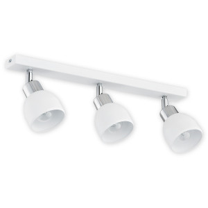 Спот Lemir Lighting O2593 P3 BIA Feniks biały matowy + chrom E27 3x60W IP20