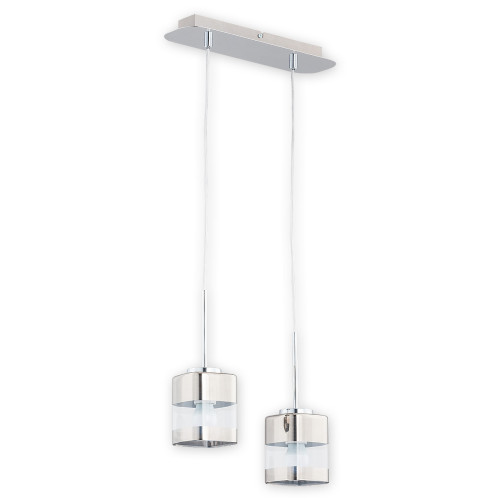 Люстра підвісна Lemir Lighting O2612 W2 CH Chroms chrom E27 2x60W IP20