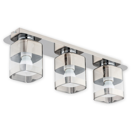 Люстра стельова Lemir Lighting O2613 P3 CH Chroms chrom E27 3x60W IP20