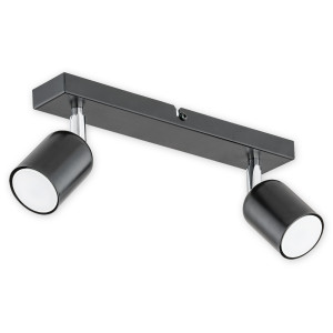Спот Lemir Lighting O2622 P2 CZA Denis czarny matowy GU10 2x40W IP20