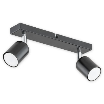 Спот Lemir Lighting O2622 P2 CZA Denis czarny matowy GU10 2x40W IP20