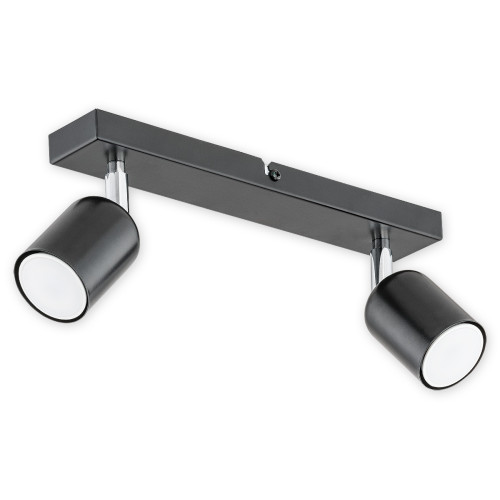Спот Lemir Lighting O2622 P2 CZA Denis czarny matowy GU10 2x40W IP20
