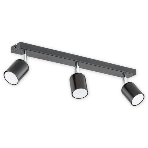 Спот Lemir Lighting O2623 P3 CZA Denis czarny matowy GU10 3x40W IP20