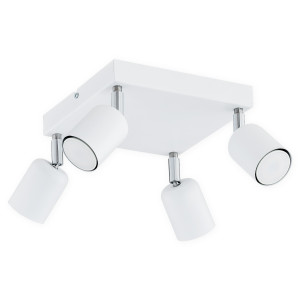 Спот Lemir Lighting O2624 P4 BIA Denis biały matowy GU10 4x40W IP20