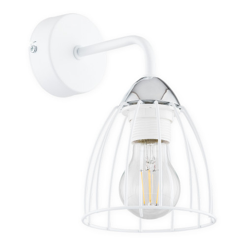Бра Lemir Lighting O2700 K1 BIA Senso biały matowy + chrom E27 1x60W IP20