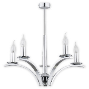 Люстра Lemir Lighting O2865 W5 CH Kapra chrom E14 5x60W IP20