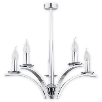 Люстра Lemir Lighting O2865 W5 CH Kapra chrom E14 5x60W IP20